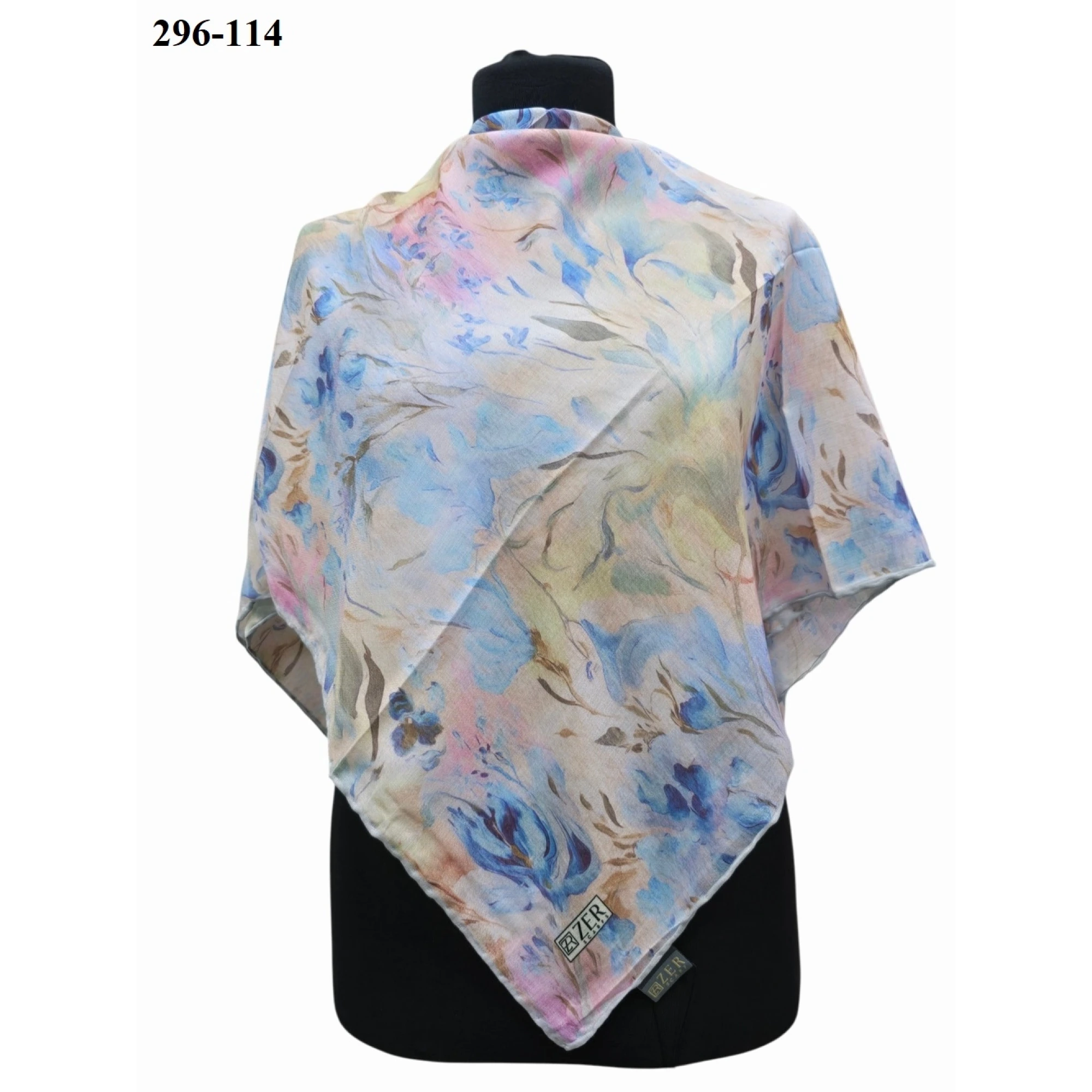 Zer Scarfs Dijital Soft Pamuk Eşarp 296-114