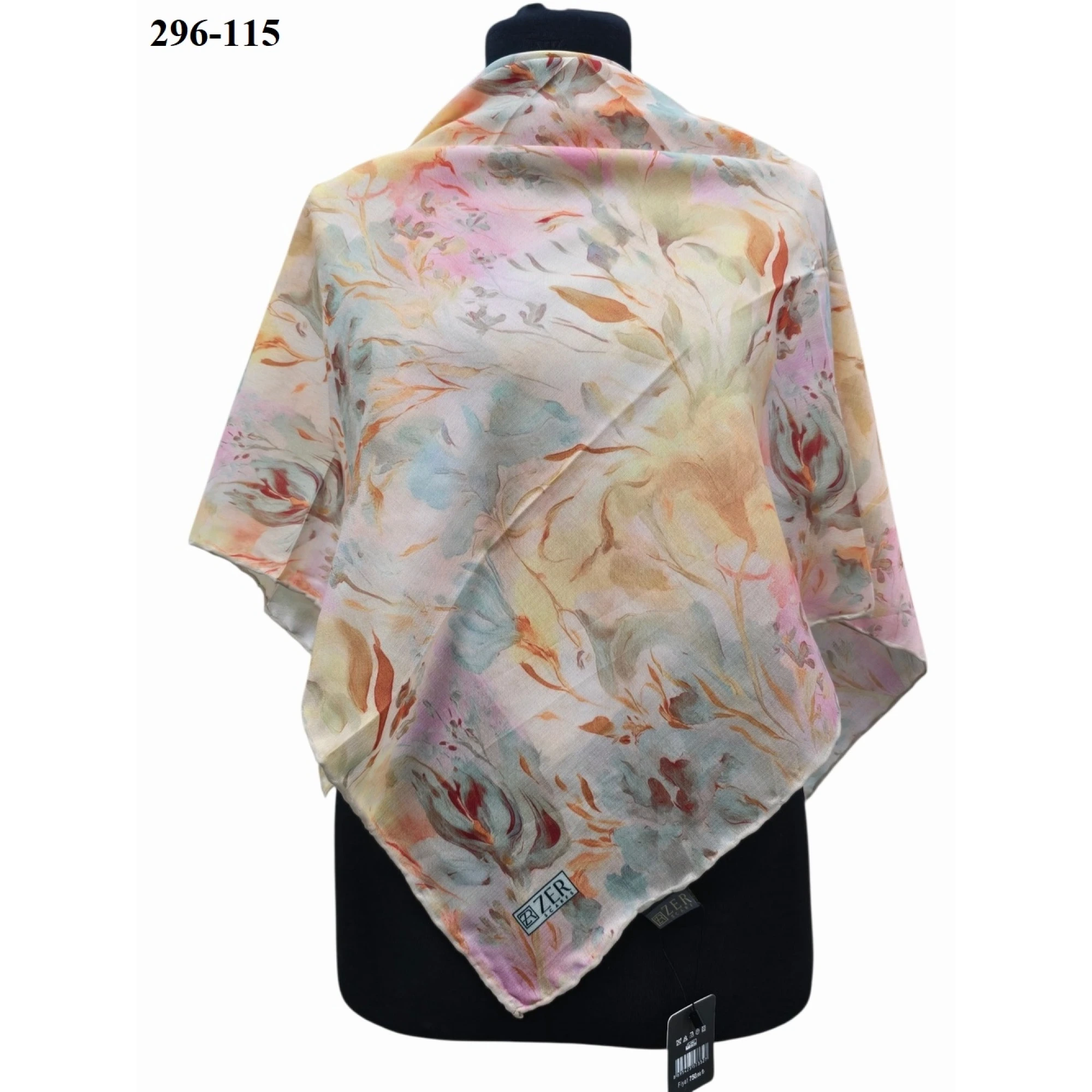 Zer Scarfs Dijital Soft Pamuk Eşarp 296-115