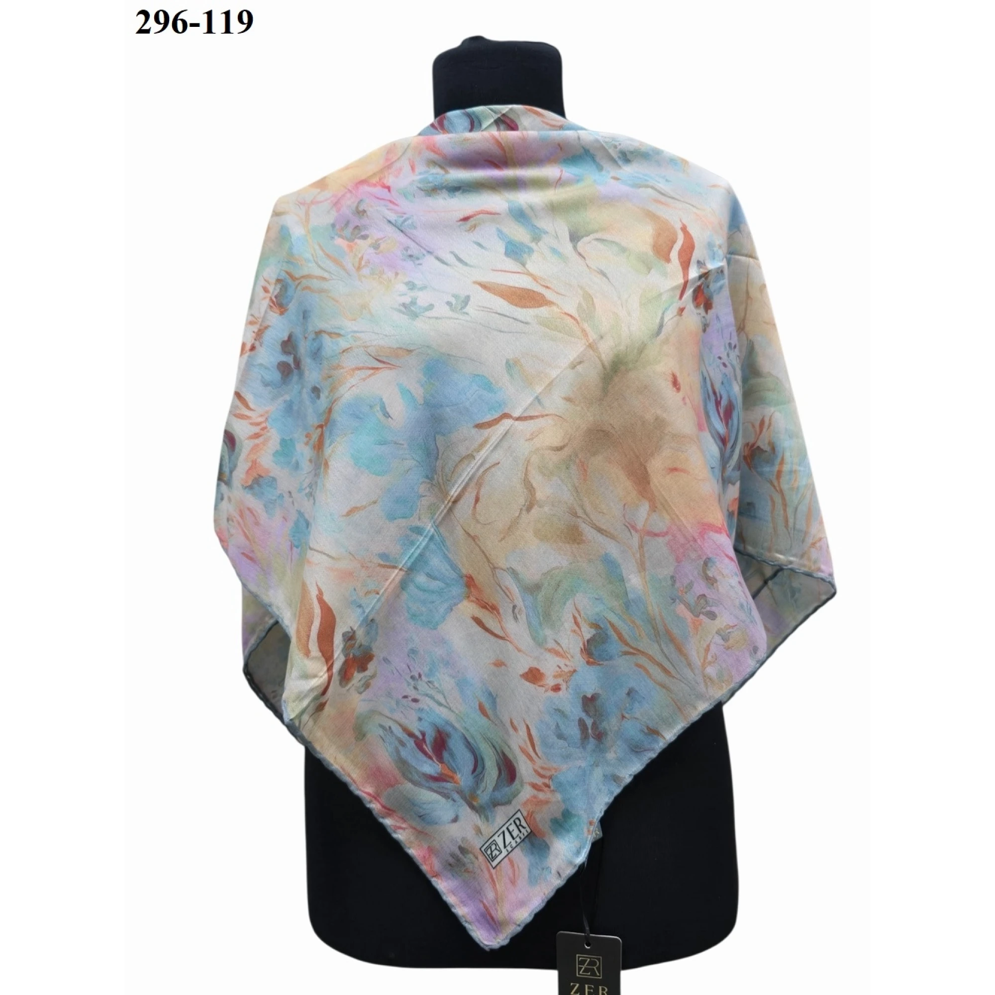 Zer Scarfs Dijital Soft Pamuk Eşarp 296-119
