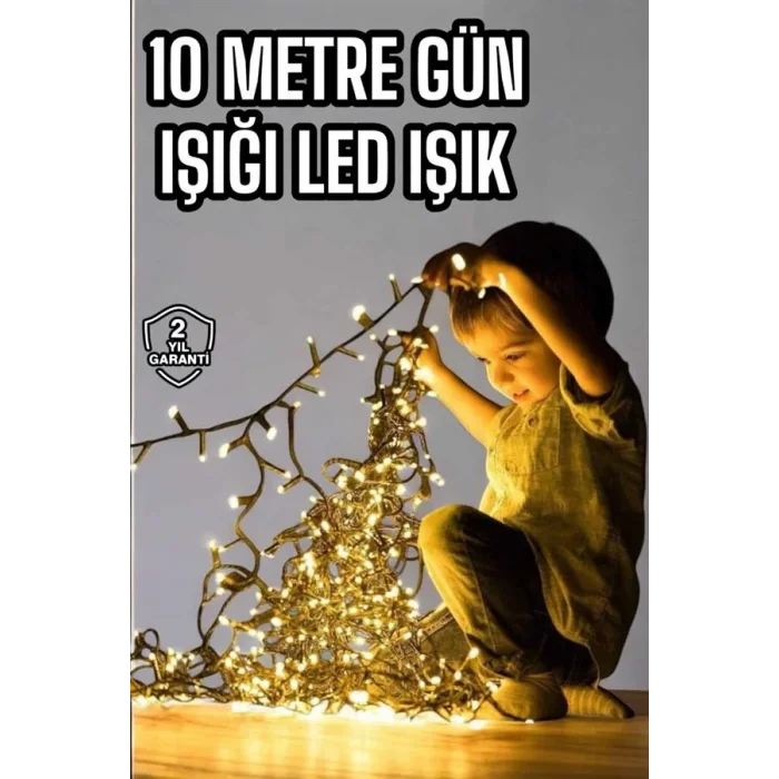 10 Metre Şerit Led Gün Işığı Led Işık Süsleme Parti Malzemesi Konsept