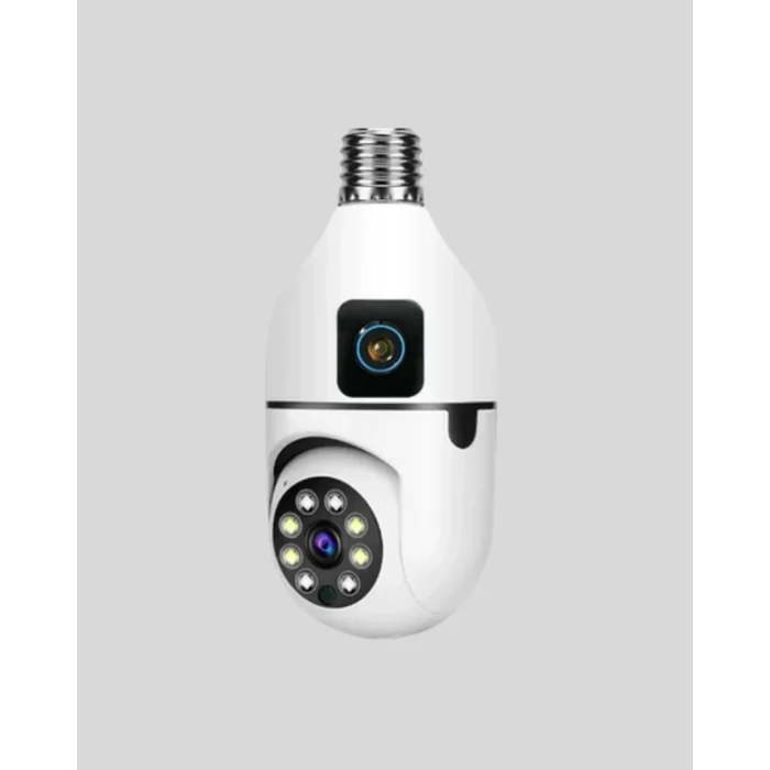 1080P WiFi Ampul Kamera Uzaktan Erişimli Hareket Sensörlü Gece Görüşlü