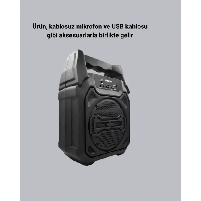 10W Gücünde Kablosuz Hoparlör – Şarjlı, FM Radyolu ve Taşınabilir