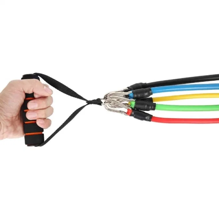 11 Parça Çok Fonksiyonlu Spor Egzersiz Bandı Seti