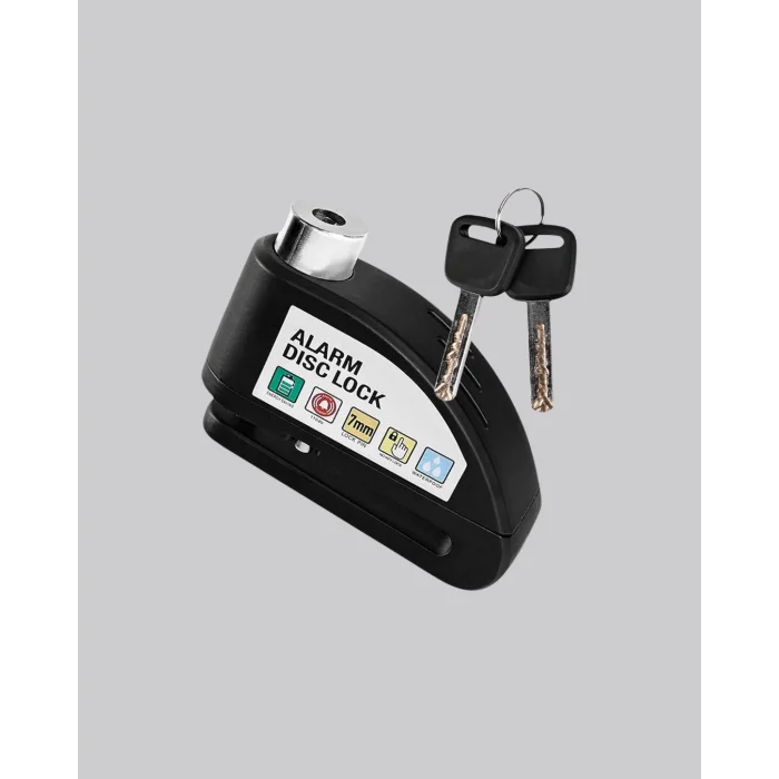 110 dB Alarmlı Disk Fren Kilidi Su Geçirmez Çelik Gövde Motosiklet Güvenlik