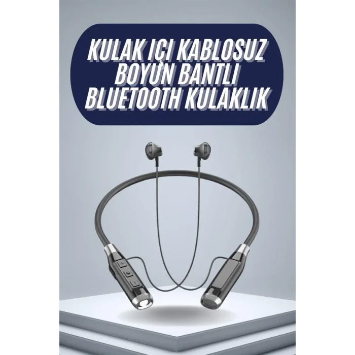120 Saat Bluetooth Kulaklık Kablolu Boyun Askılı SD Kart Girişli ANC Özellikli