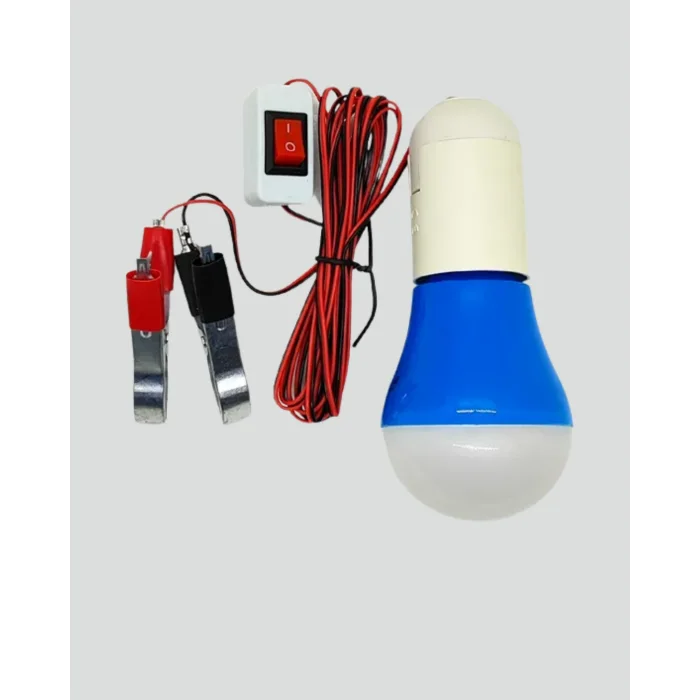 12V LED Ampul Timsah Kıskaçlı Taşınabilir Aydınlatma