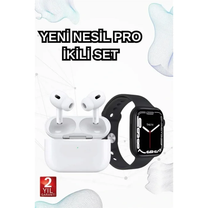 2025 Model Akıllı Saat ve Yeni Nesil Pro Bluetooth Kulaklık TWS Yüksek Ses Kaliteli