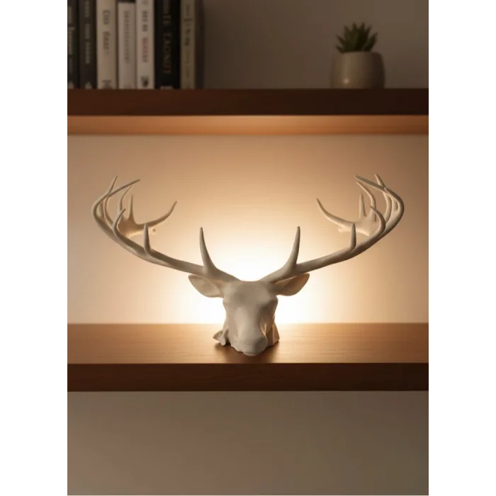 25 cm Estetik Geyik Figürü Şık Ev Ofis Dekorasyonu