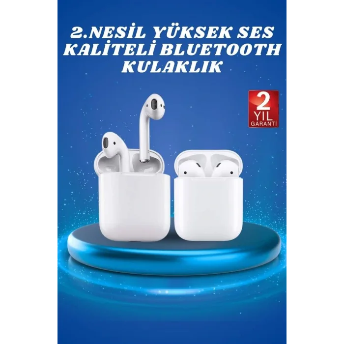 2.Nesil Yeni Model TWS Bluetooth Kulaklık Dokunmatik Kontrol Yüksek Ses Kaliteli