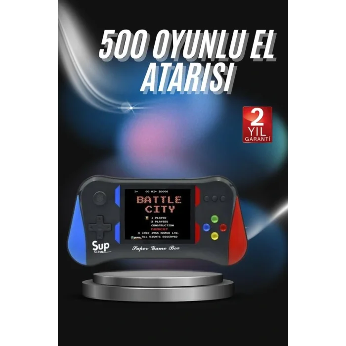 3.5 İnç 500ü 1 Arada Klasik Oyun Konsolu Nostalji Oyunlu Atari