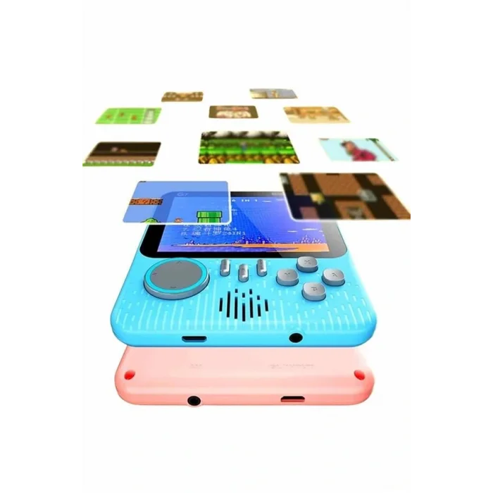 3.5 İnç Mini Atari Taşınabilir Oyun Konsolu 666 Adet Retro Oyun