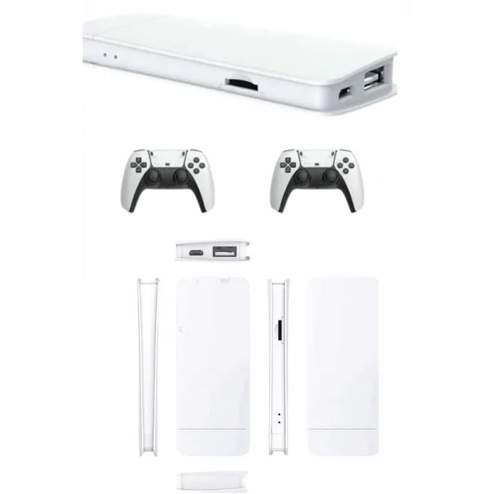 3D Çift Oyun Kollu 4K HD Ekran Nostaljik 20.000 Oyunlu Beyaz Game Box