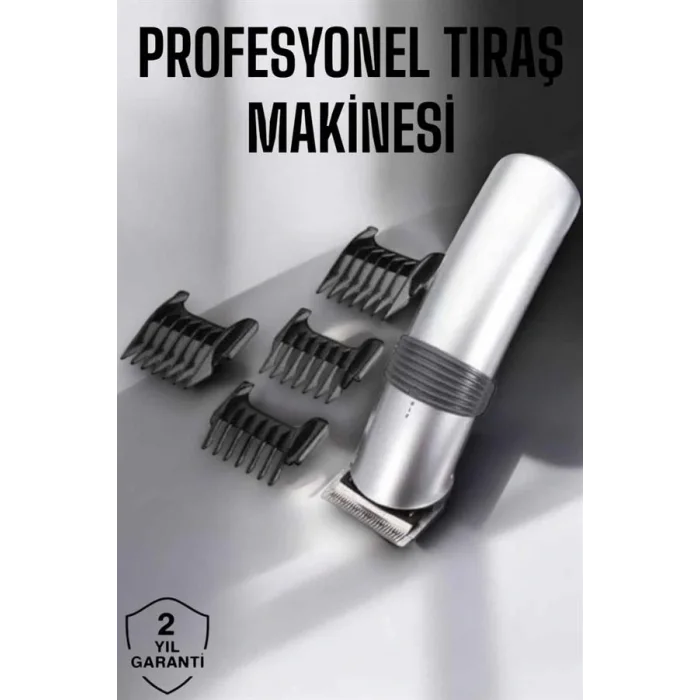 4 Taraklı Taşınabilir Profesyonel Saç ve Sakal Kesme Tıraş Makinesi