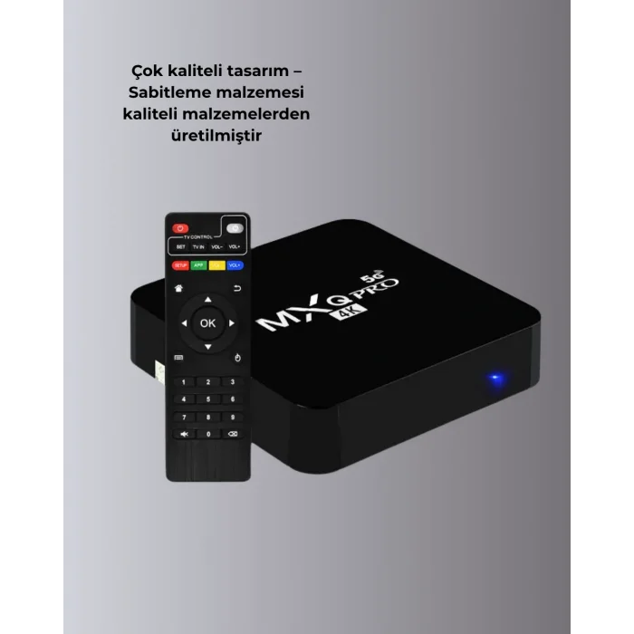 4K Android TV Box – 2GB RAM 16GB ROM, Hızlı Wi-Fi Bağlantılı Akıllı Medya Kutusu