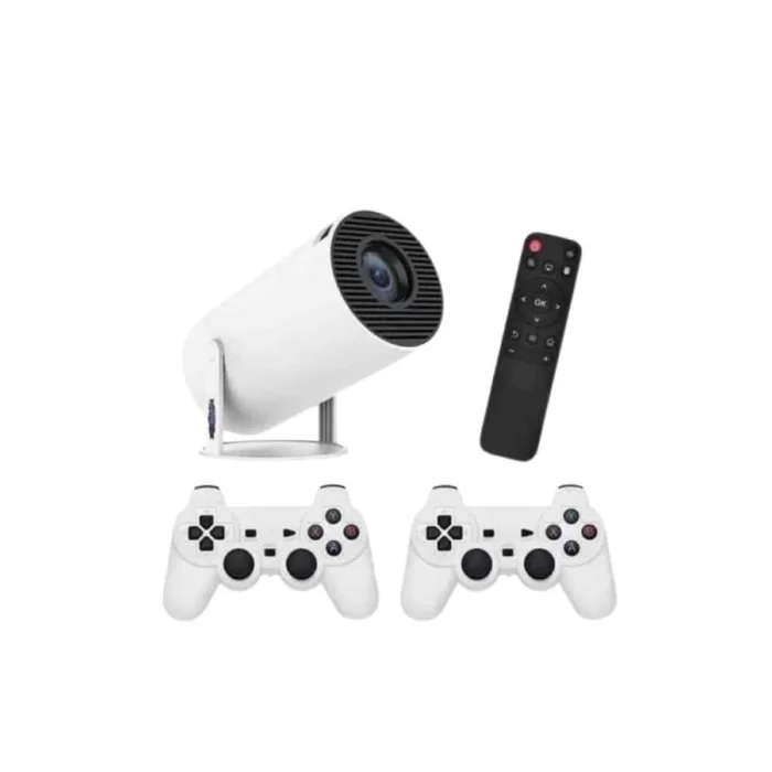 4K Wireless Çift Kollu Kumandalı Oyun Projeksiyonu Retro Video Oyunu