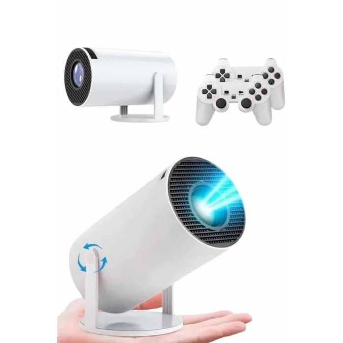 4K Wireless Çift Kollu Kumandalı Oyun Projeksiyonu Retro Video Oyunu