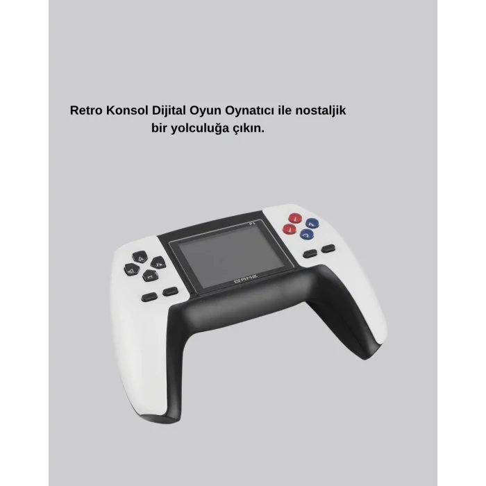 520 Klasik Oyunlu P5™ ControllerView Retro Konsol – Şarjlı, AV Giriş Destekli, Ergonomik Tasarım