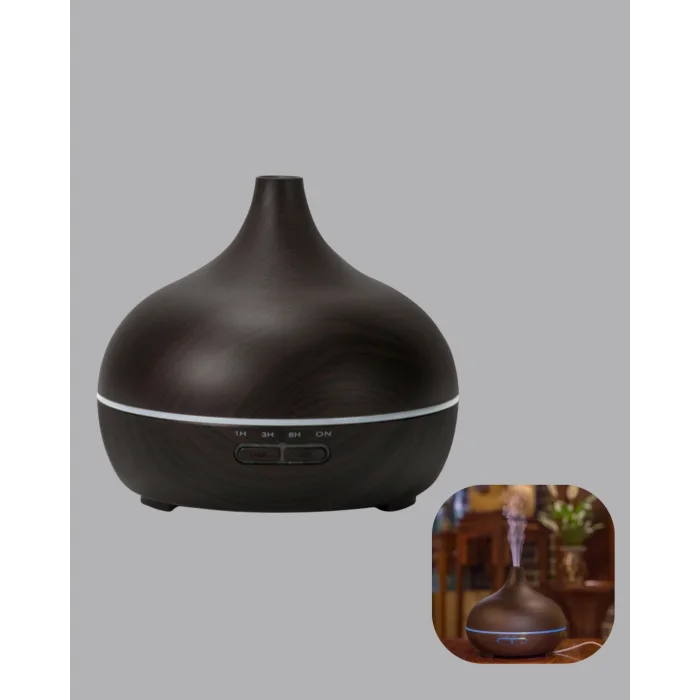 550 ml Ultrasonik Uçucu Yağ Difüzörü 7 Renk LED Işıklı ve Zaman Ayarlı