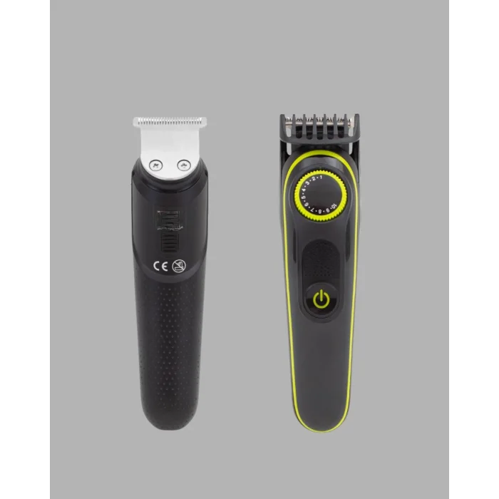 5’i 1 Arada Şarjlı Tıraş Makinesi – Paslanmaz Çelik Başlıklı, Yüz ve Vücut Bakım Cihazı