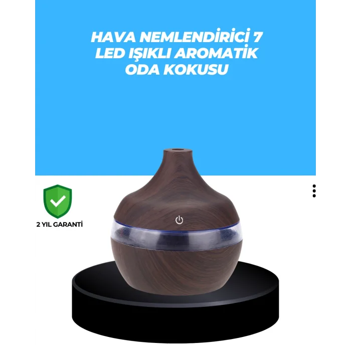 7 Renk Dinlendirici LED Işıklı Aroma Buhar Makinesi