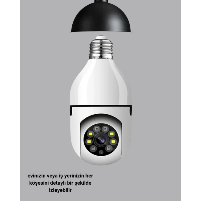 Akıllı Duy Kamera Uzaktan Kontrol ve Geniş Görüş Açılı