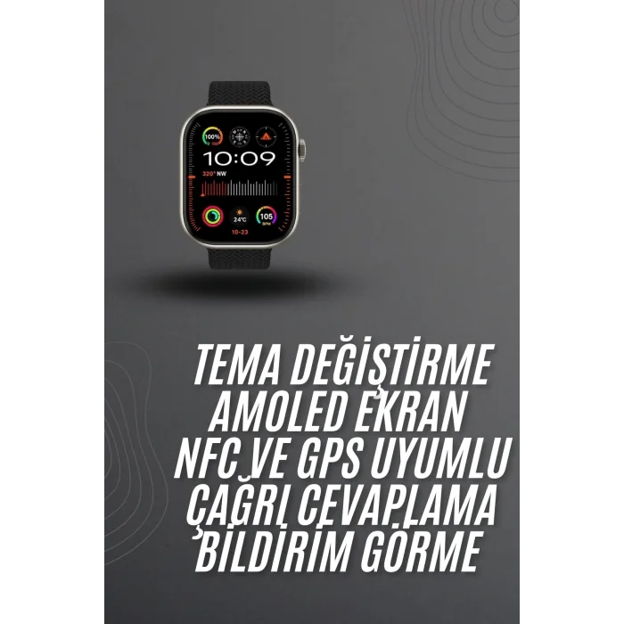 Akıllı saat 2.02 inch Nabız Ölçer Arama Konuşma Müzik Dinleme