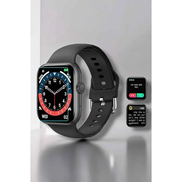 Akıllı Saat Adım Sayar, Kalp Atışı İzleme Dokunmatik Bluetooth Bağlantılı