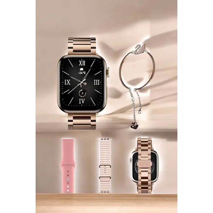 Akıllı Saat Bileklik Hediyeli Uzun Pil Ömrü GPS Takibi