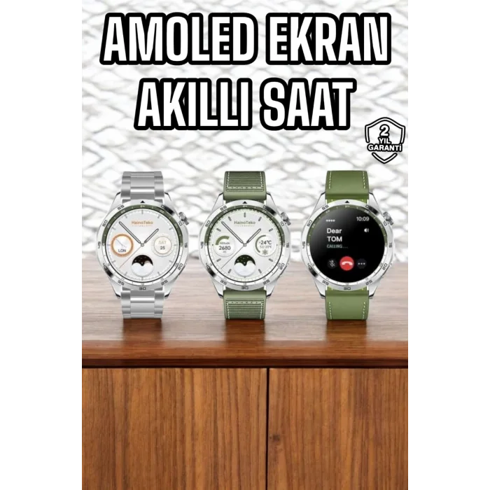 Akıllı Saat Sesli Görüşme Titreşimli Nabız Sensörlü Spor Modları