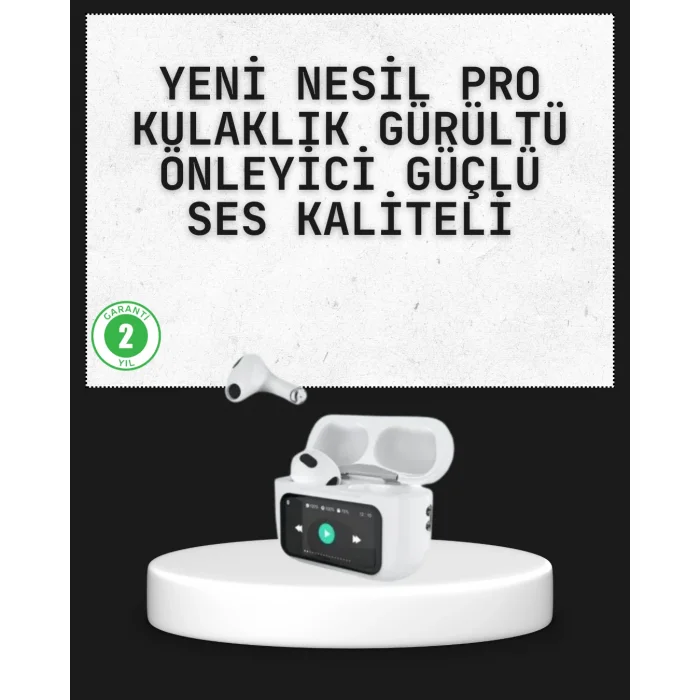 Akıllı Sensörlü Su Geçirmez Bluetooth Kulaklık Güçlü Batarya ve Bass