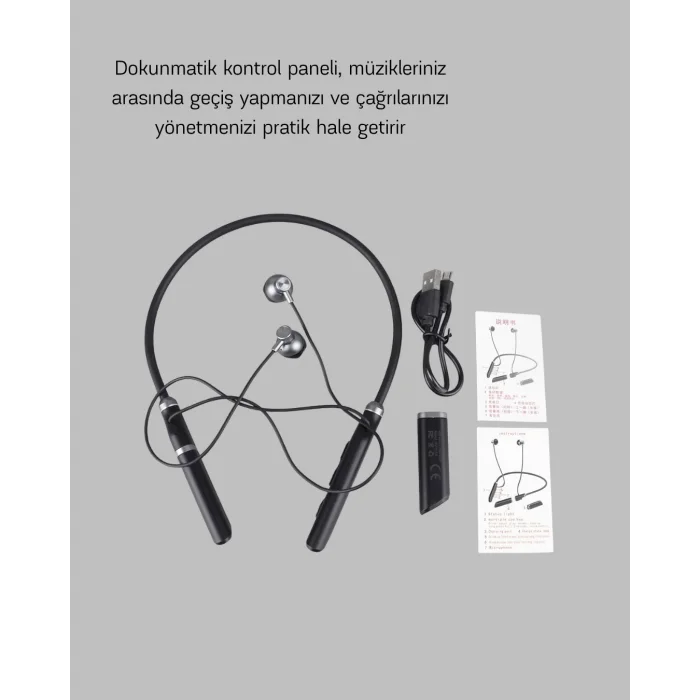 Aktif Gürültü Önlemeli Bluetooth Kulaklık – Dokunmatik Kontrol, Dahili Mikrofon, Yüksek Ses Kalitesi