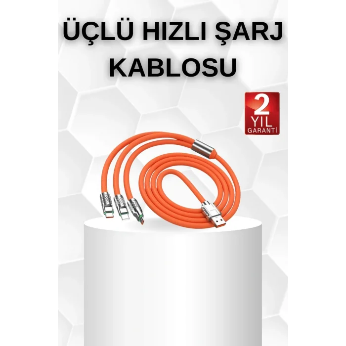 Android ve İOS Uyumlu 180 Derece Type-c Şarj Kablosu