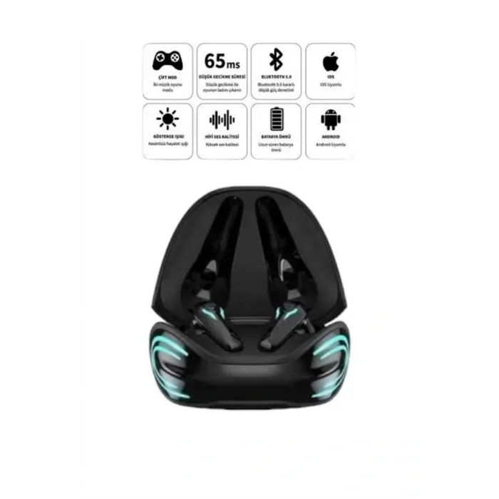 Android ve İOS Uyumlu Bluetooth Kulaklık Gaming Kulaklık Mini