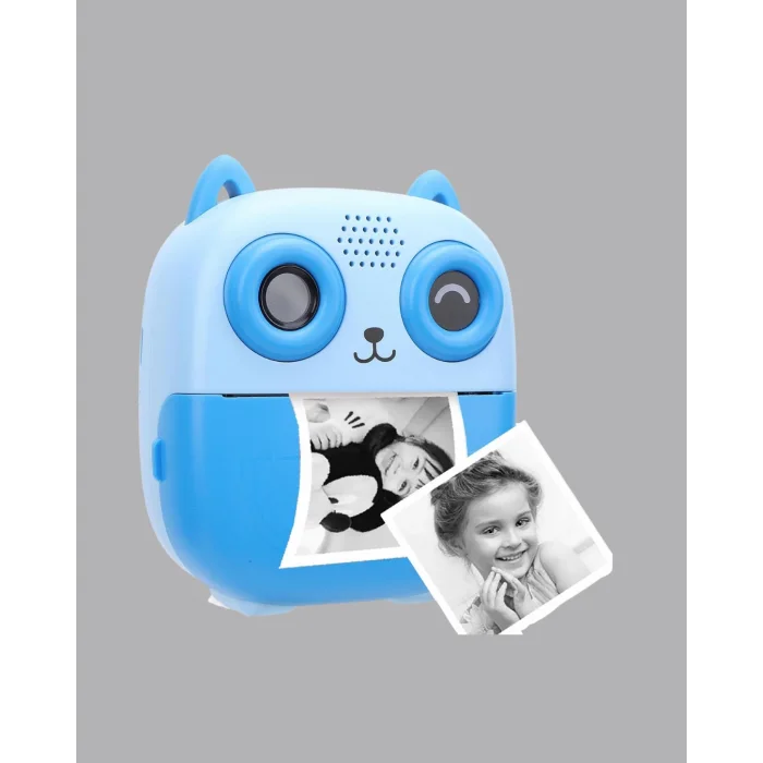 Anında Baskı Yapabilen Çocuk Fotoğraf Makinesi Hafıza Kart Destekli
