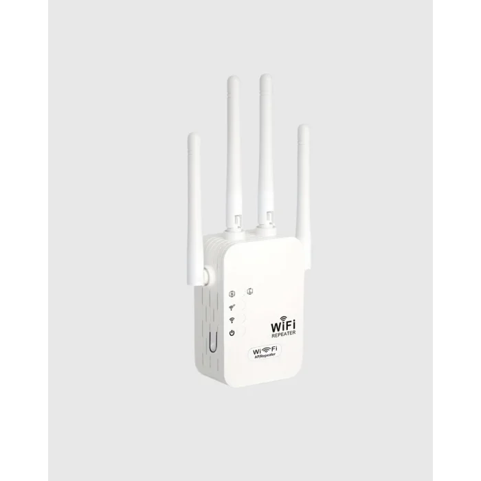 Antenli WiFi Repeater 300m2 Kapsama Alanı WPA3 Güvenlikli