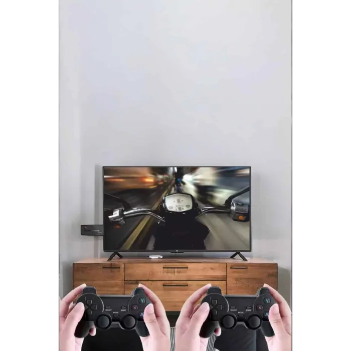 Atari Oyun Konsolu 2000 Oyunlu Game Stick 2.4G Wireless