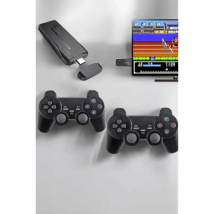 Atari Oyun Konsolu 2000 Oyunlu Game Stick 2.4G Wireless