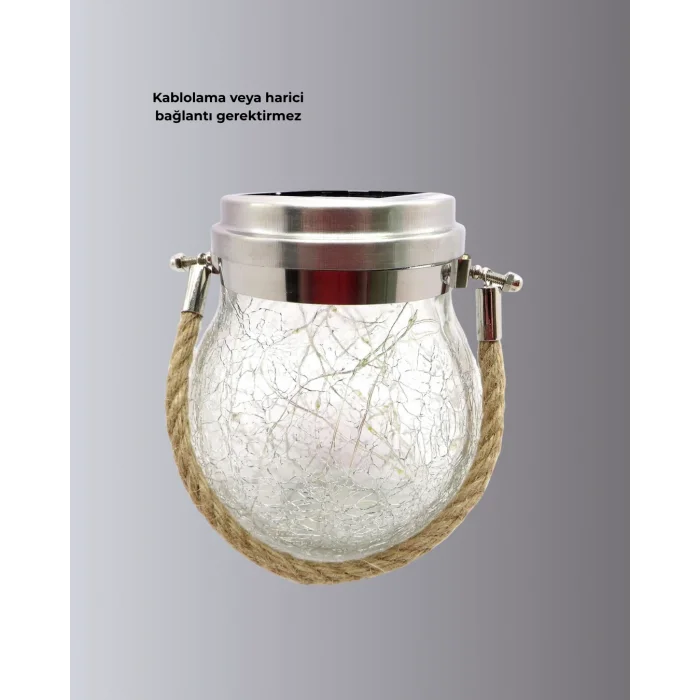 Bahçe ve Teras İçin Solar Cam Sarkıt LED Aydınlatma