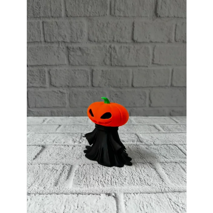 Balkabağı Figür 9cm Cadılar Bayramı Dekoratif Biblo