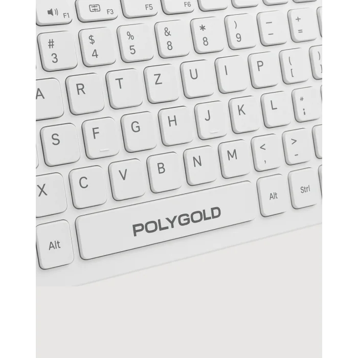 Beyaz Kablosuz Klavye Fare Seti Kablosuz Fare USB Alıcı PC Uyumlu