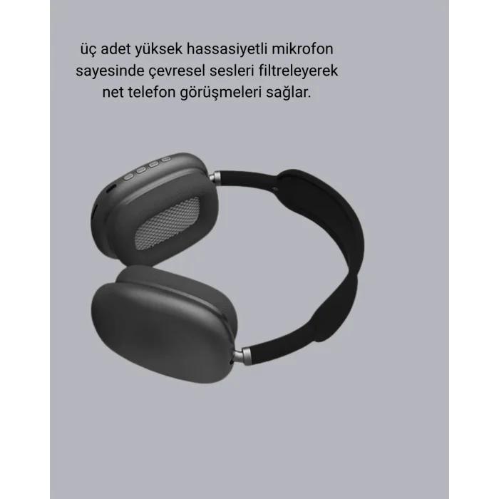 Bluetooth 5.0 Kulak Üstü Kulaklık – Gürültü Engelleme, Uzamsal Ses, Hızlı Şarj