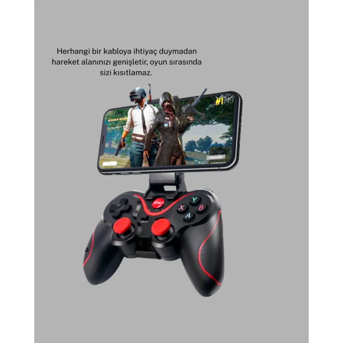 Bluetooth Kablosuz Gamepad TV PC Telefon Uyumluluğu Kolay Bağlantılı