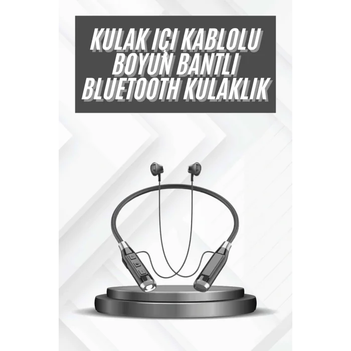 Bluetooth Kulaklık 120 Saat Kullanım Süresi Boyun Askılı Bluetooth Kablosuz Kulaklık