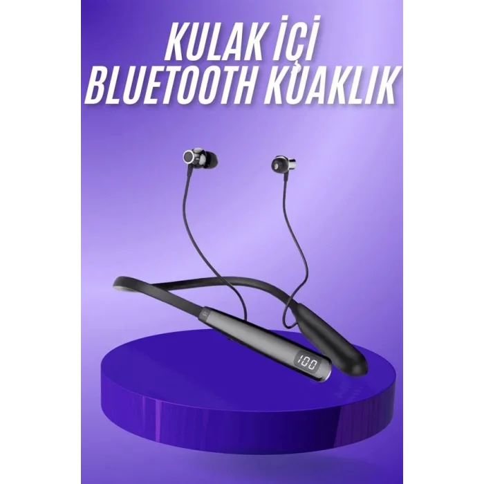 Bluetooth Kulaklık Şarj Göstergeli 100 Saat Şarj Kapasiteli Sporcu Kulaklık