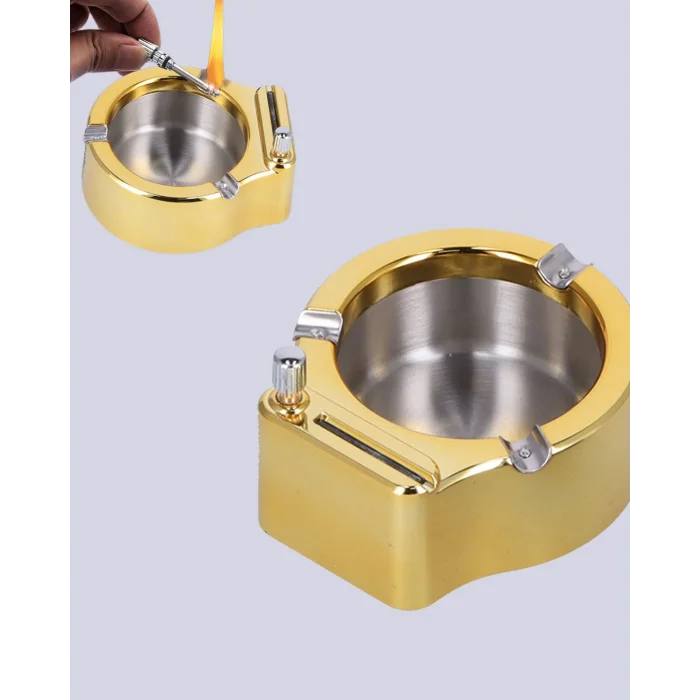 Çakmaklı Küllük Paslanmaz Metal Dayanıklı Tasarım