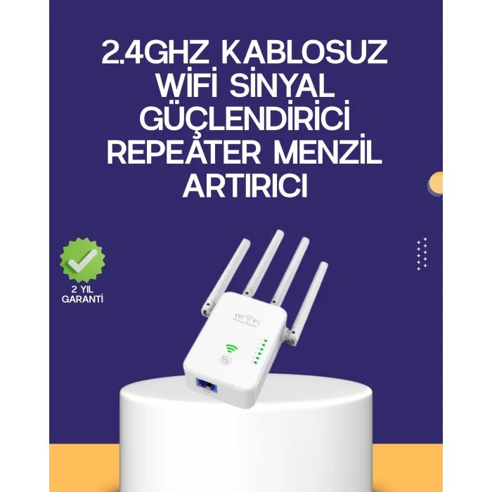 Çift Bantlı Otomatik Kurulum WiFi Repeater Menzil Genişletici