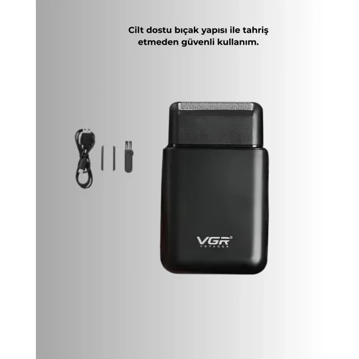 Çift Başlıklı Elektrikli Tıraş Makinesi | Suya Dayanıklı, Hafif ve Ergonomik