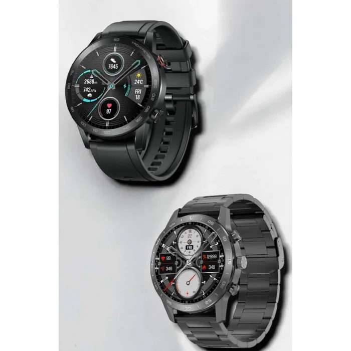 Çift Kordonlu Yüksek Çözünürlüklü Akıllı Saat Uyku İzleyici & Spor Modları