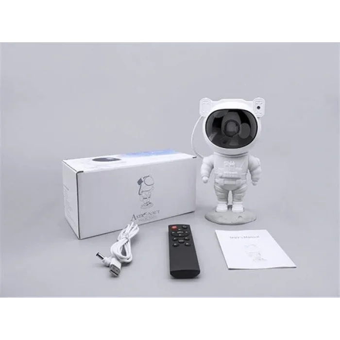 Çocuklara Özel Projeksiyon Astronot Lamba Speaker Sevimli