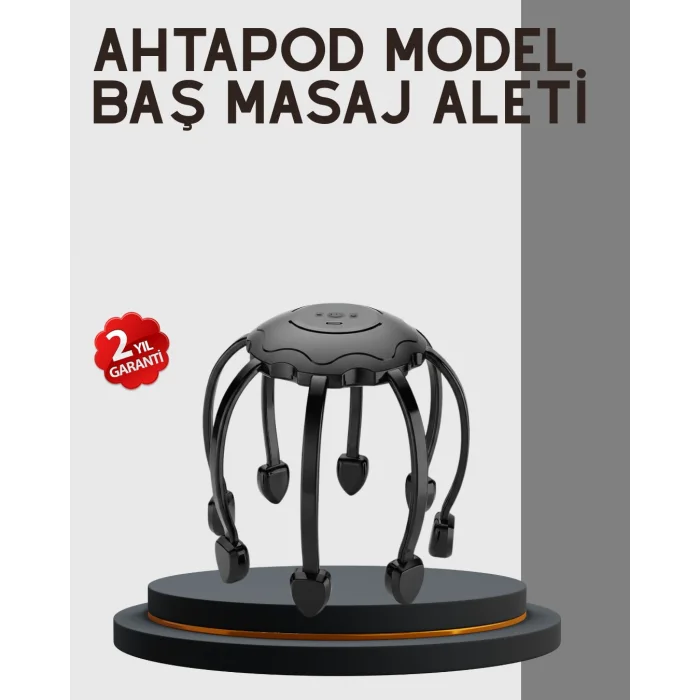 Çok Noktalı Elektrikli Kafa Masaj Cihazı 3 Modlu Rahatlatıcı Masaj